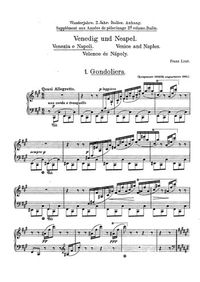 Venise et Naples - Franz Liszt
